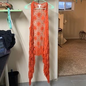 Full Tilt Lace and Fringe Boho Shawl